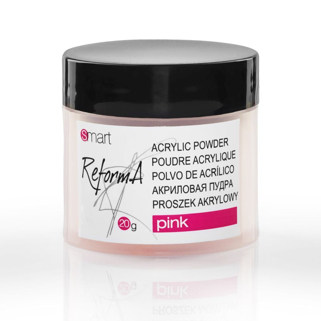 Прозрачная розовая акриловая пудра - Smart Pink, 20 г
