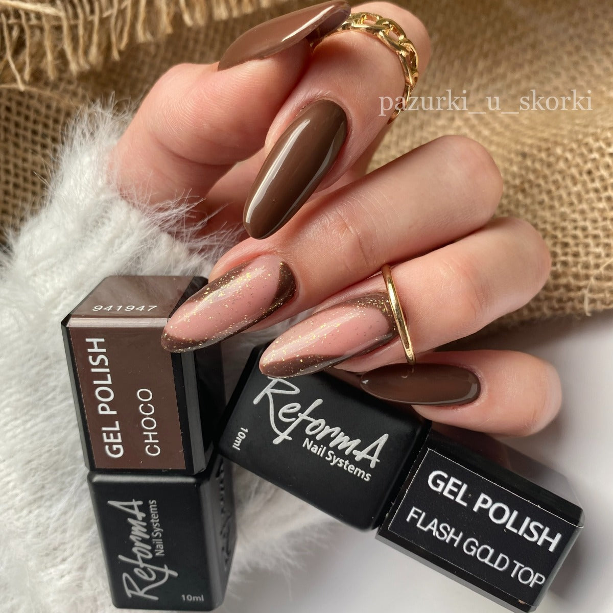 Гибридный лак для ногтей - GP Choco, 10 мл
