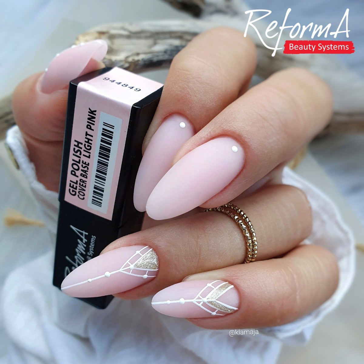 Goma, construcción, rosa claro, rosa, natural, base híbrida pastel - Light Pink API, 30 g