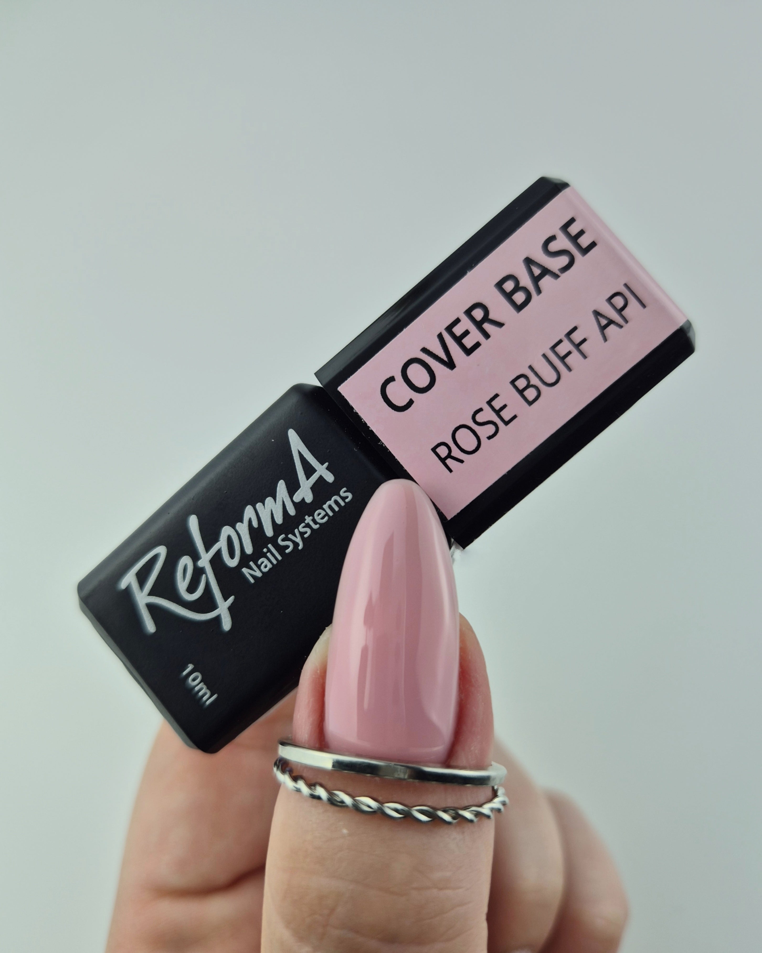 Goma, construcción, base híbrida rosa, color carne - Rose Buff API, 30 g