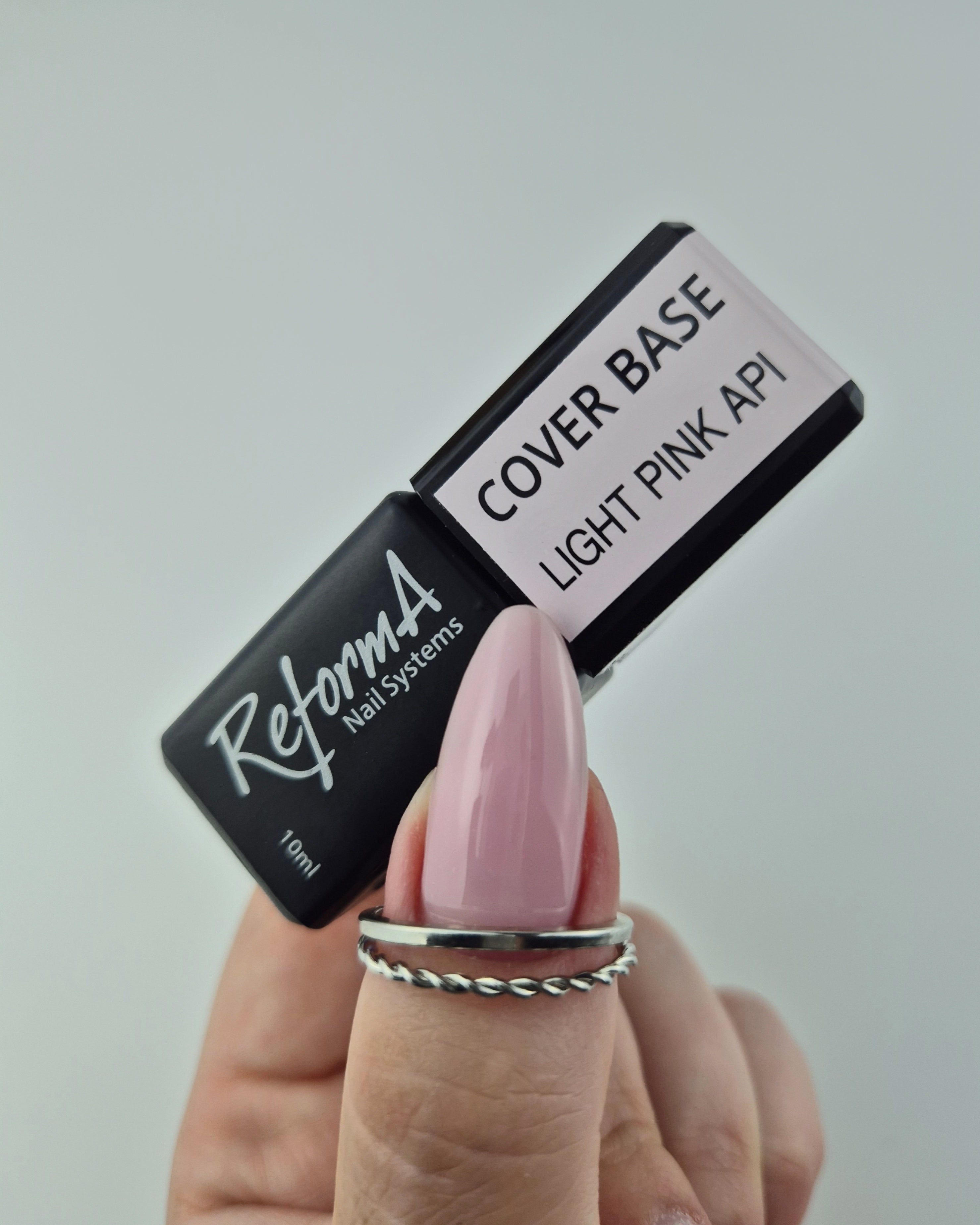Goma, construcción, rosa claro, rosa, natural, base híbrida pastel - Light Pink API, 30 g