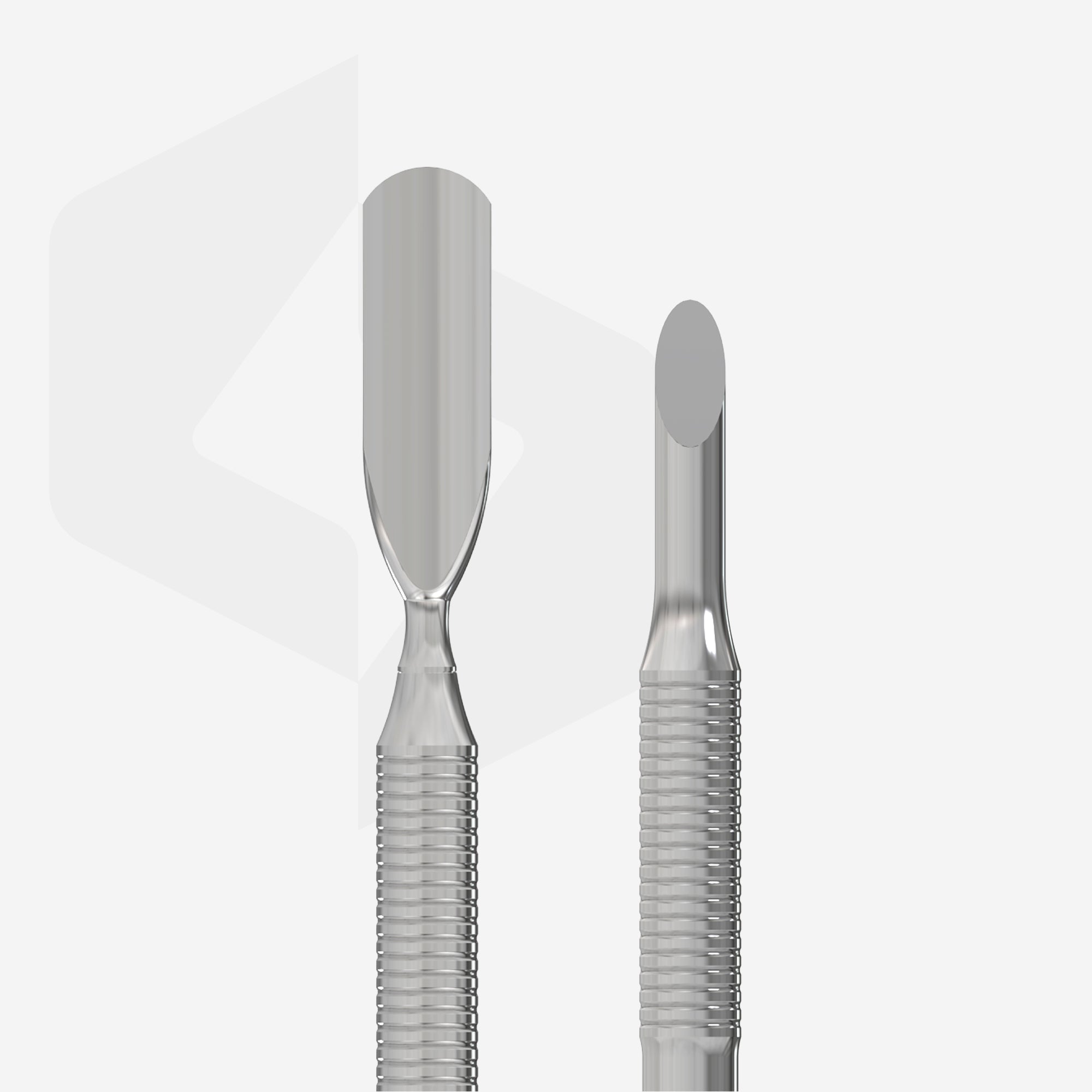 Manicure Pusher EXPERT 90 TYPE 2 (Angled Pusher and Wide Rounded Pusher)