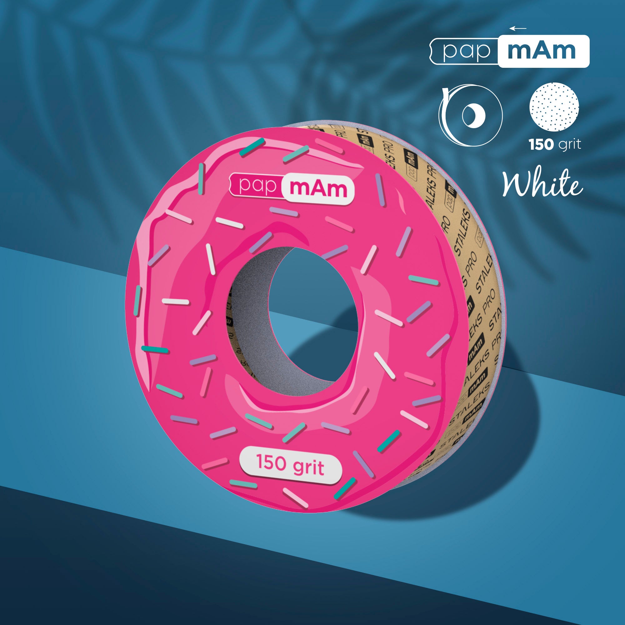 Refill White Abrasive Tape papmAm EXPERT 150 Grit for Plastic Box