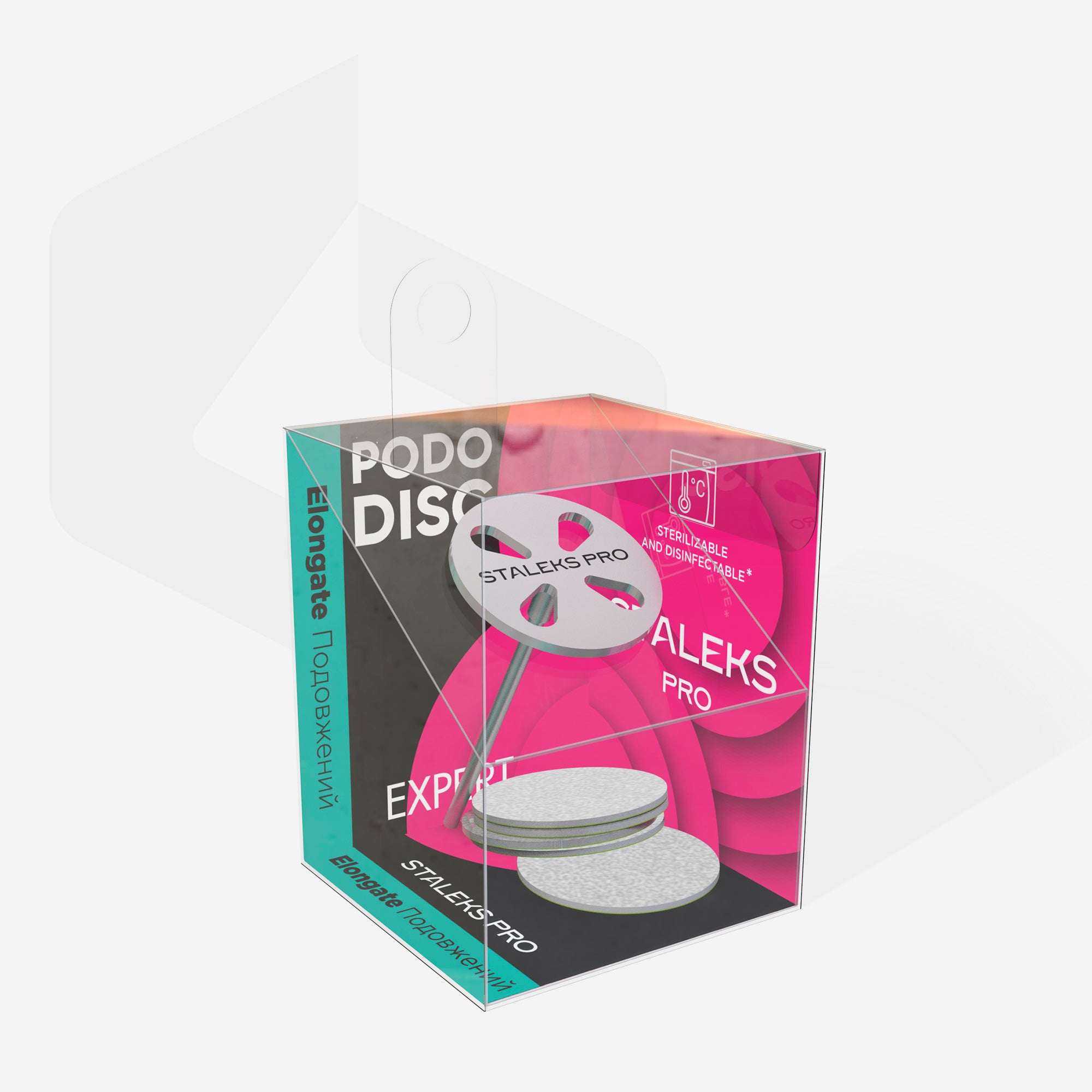 Extended PODODISC M EXPERT Pedicure Disc and Set of Replacement Files 180 Grit 5 pcs (20 mm)