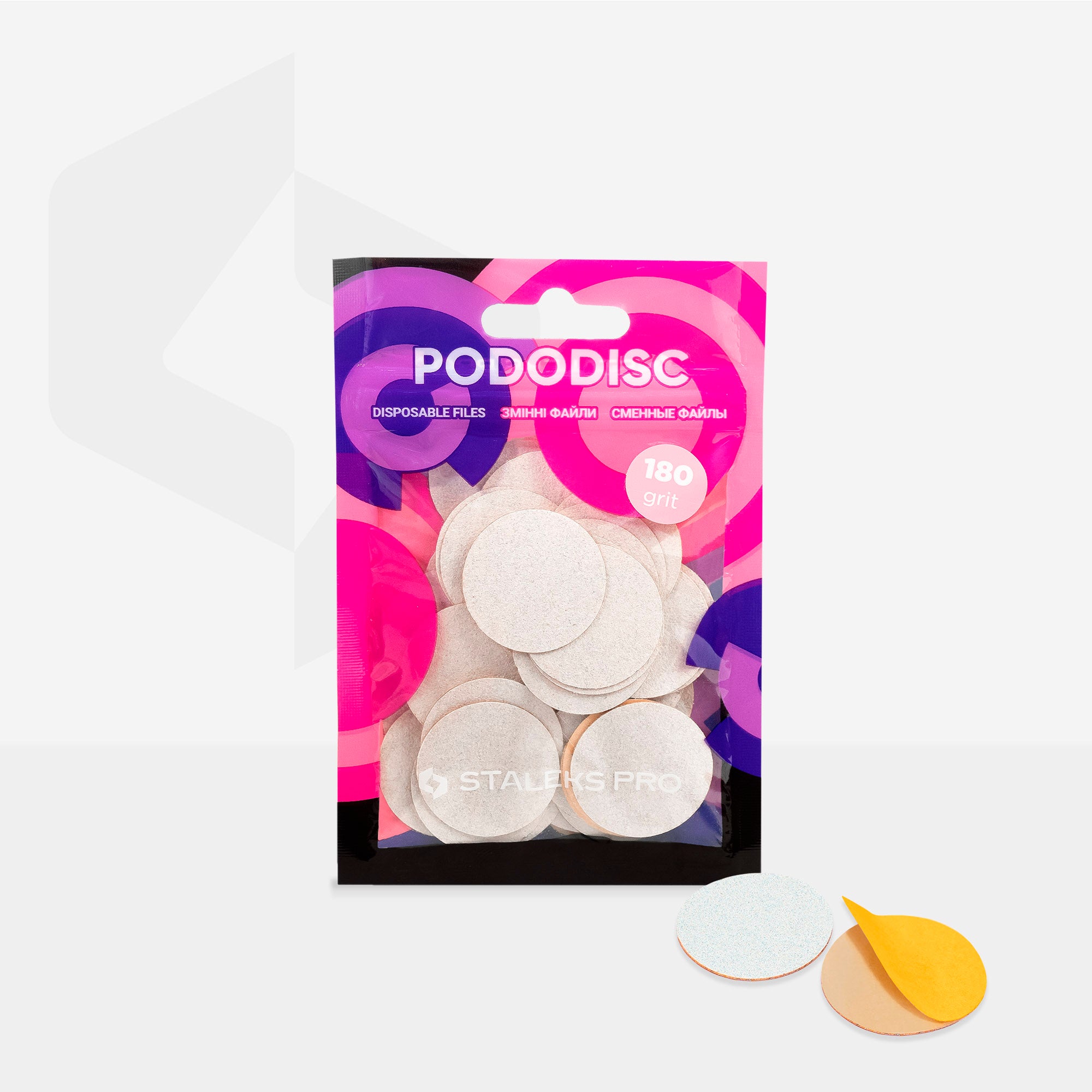 Limas blancas de repuesto para disco de pedicura PODODISC L EXPERT 180 grit (50 uds)