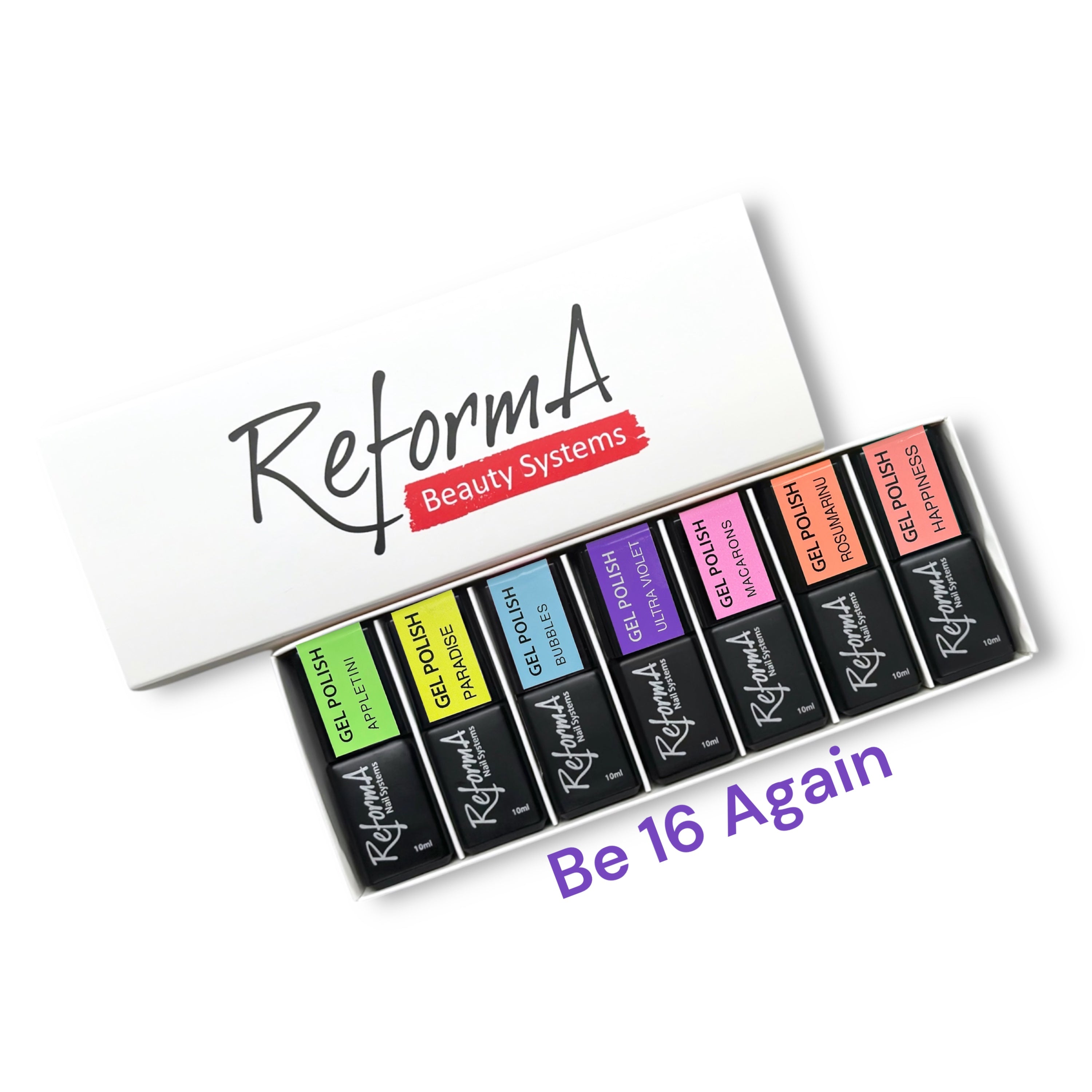 Set de Esmaltes en Gel "Be 16 Again", 7 x 10 ml