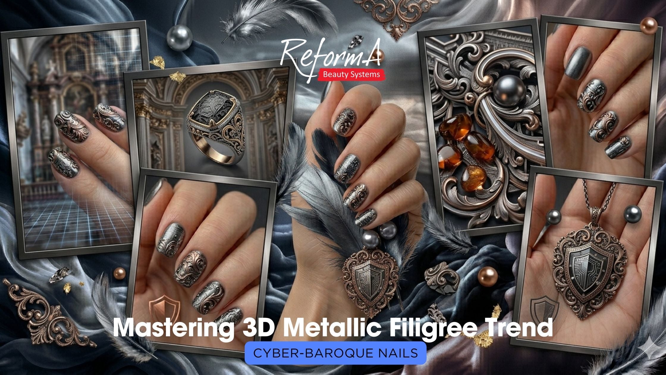 Cyber-Baroque: The Rise of Metallic Filigree and 3D Ornamentation