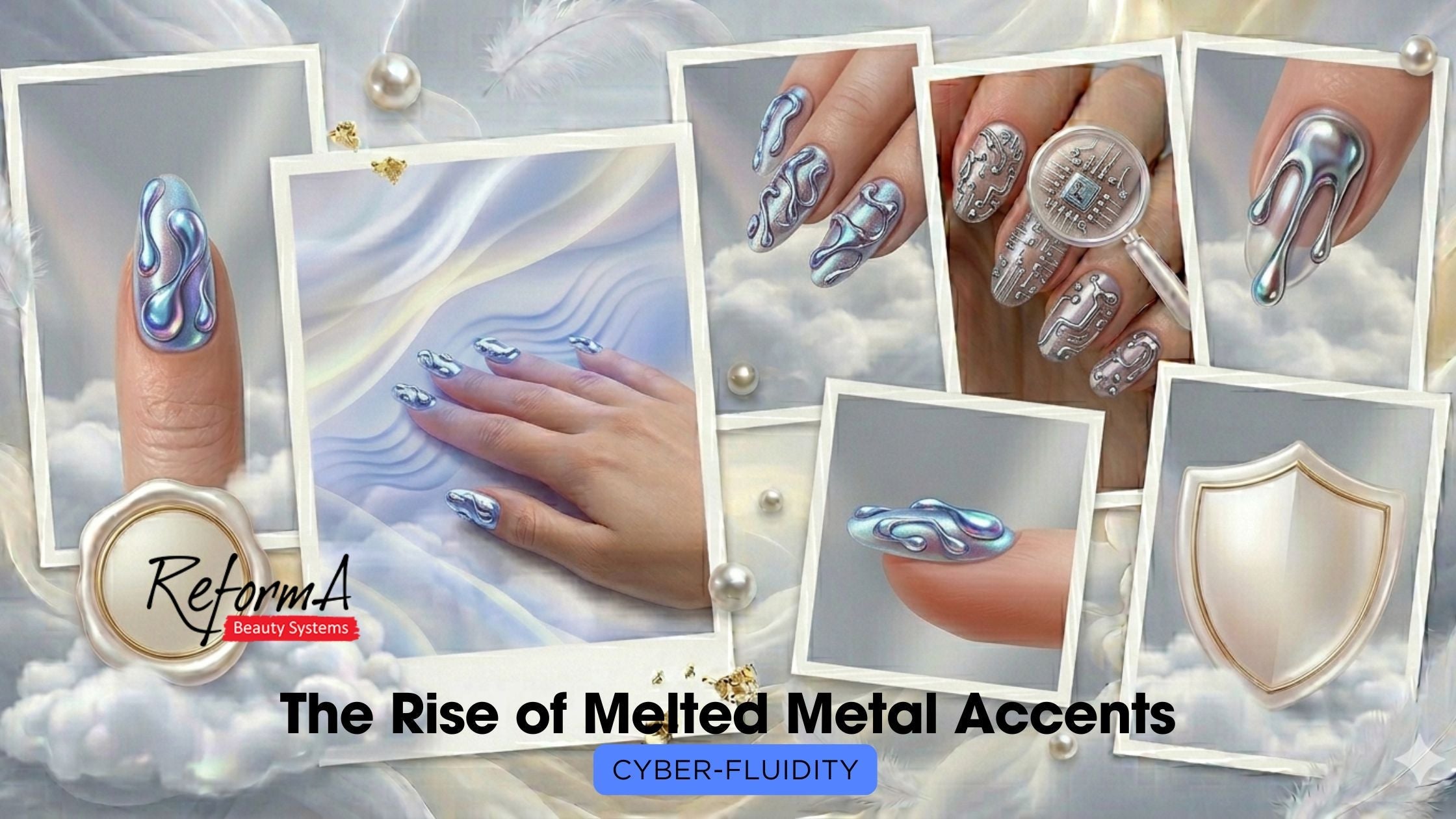 Cyber-Fluidity: Mastering 3D Melted Metal Nail Art 2026