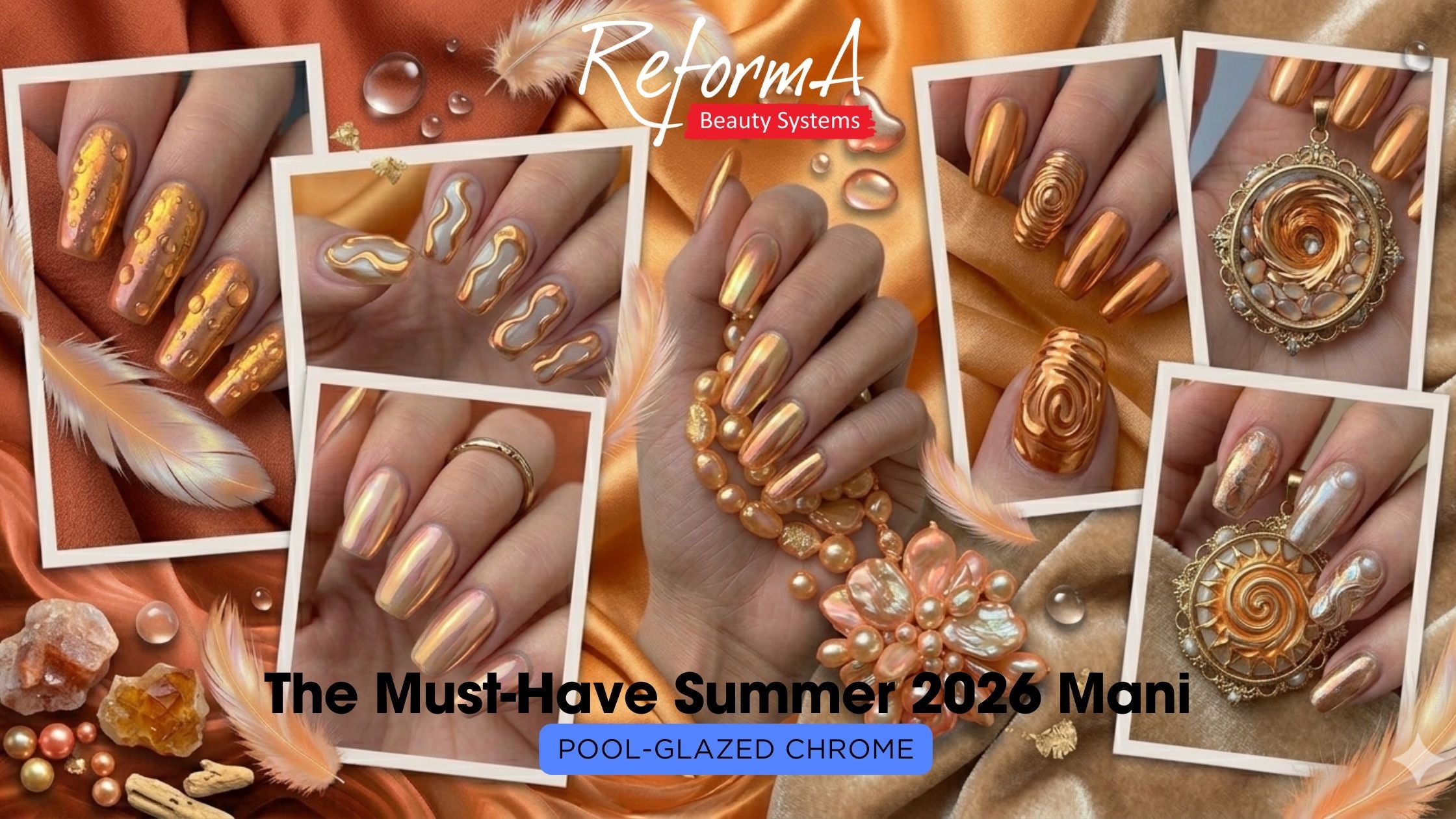 Pool-Glazed Chrome: The Must-Have Summer 2026 Mani