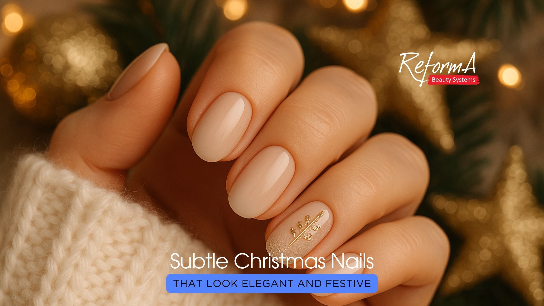 Subtle Christmas Nails That Look Elegant and Festive