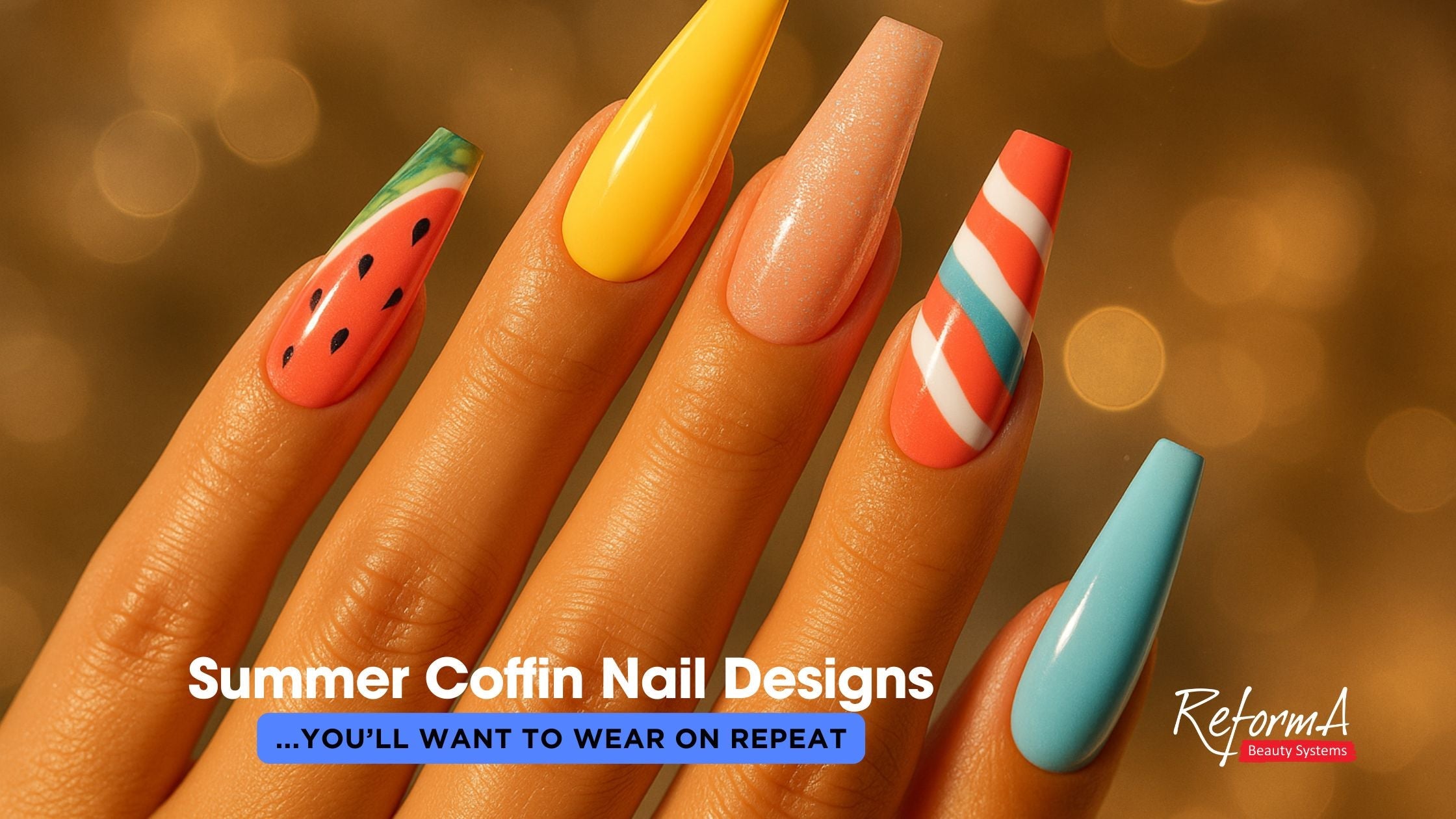 Summer Coffin Nail Designs You’ll Want to Wear on Repeat
