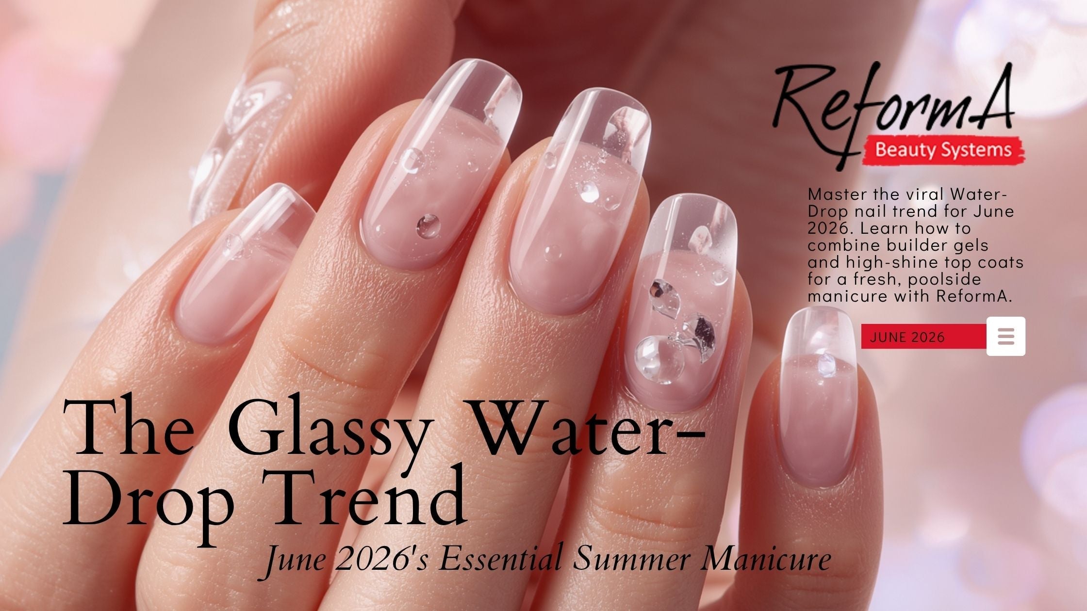 The Glassy Water-Drop Trend: June 2026's Essential Summer Manicure