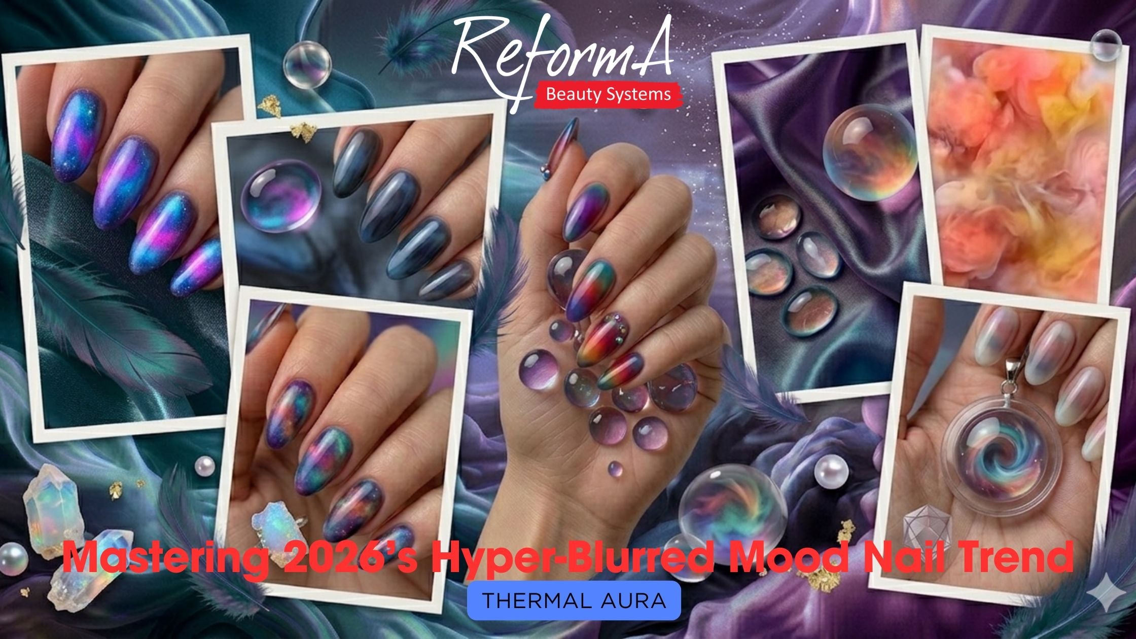 Thermal Aura: Mastering 2026’s Hyper-Blurred Mood Nail Trend