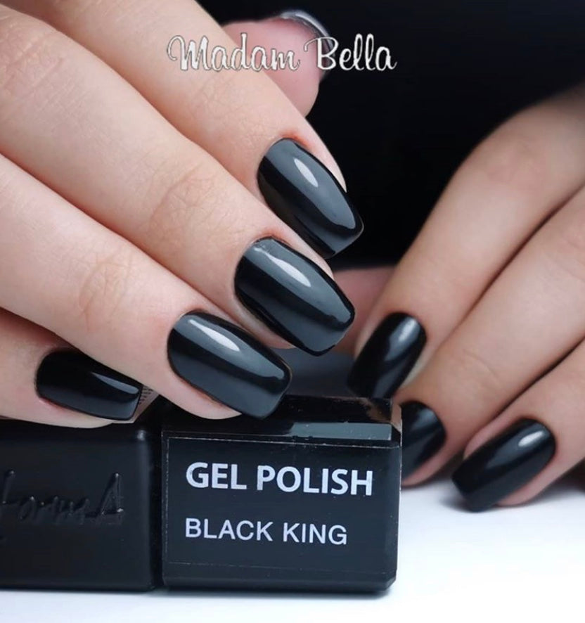 Esmalte de uñas híbrido - GP Black King, 3 ml