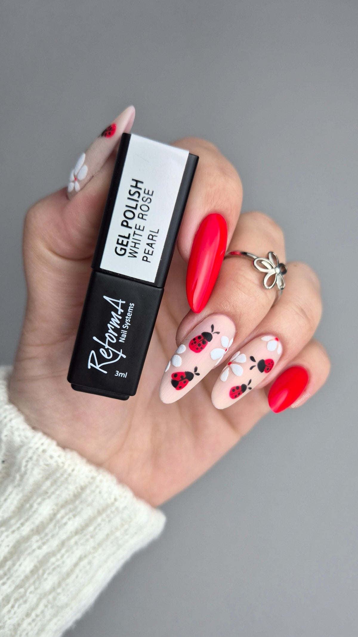 Gel Nail Polish - White Rose Pearl, 3 ml
