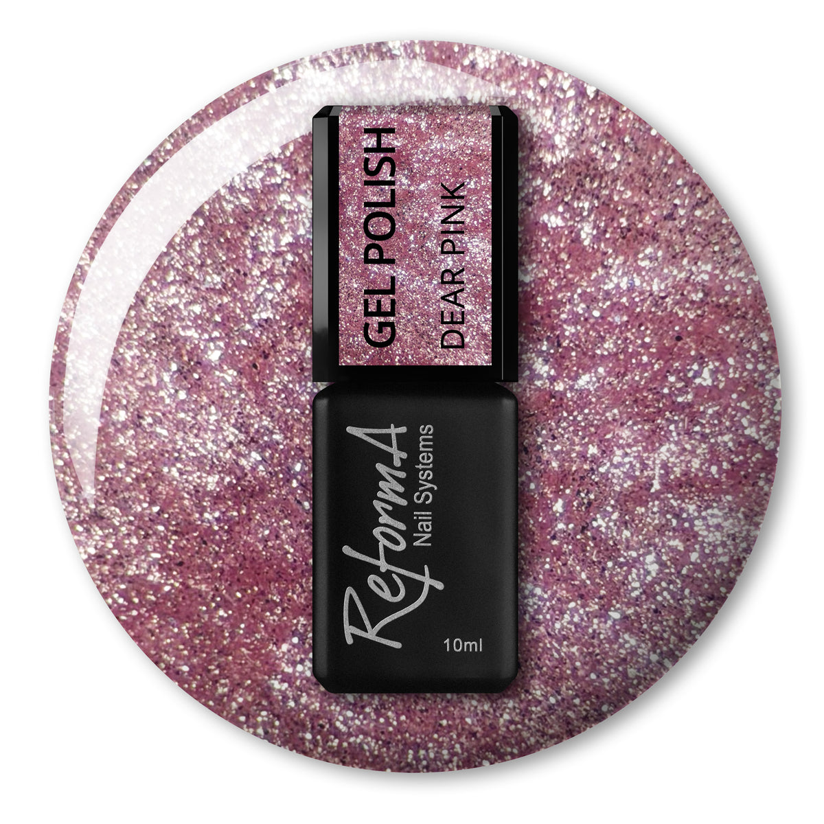 Cat Eye gel polish Dear Pink, 10 ml - sheer rich pink, WATER CAT EYE collection by ReformA