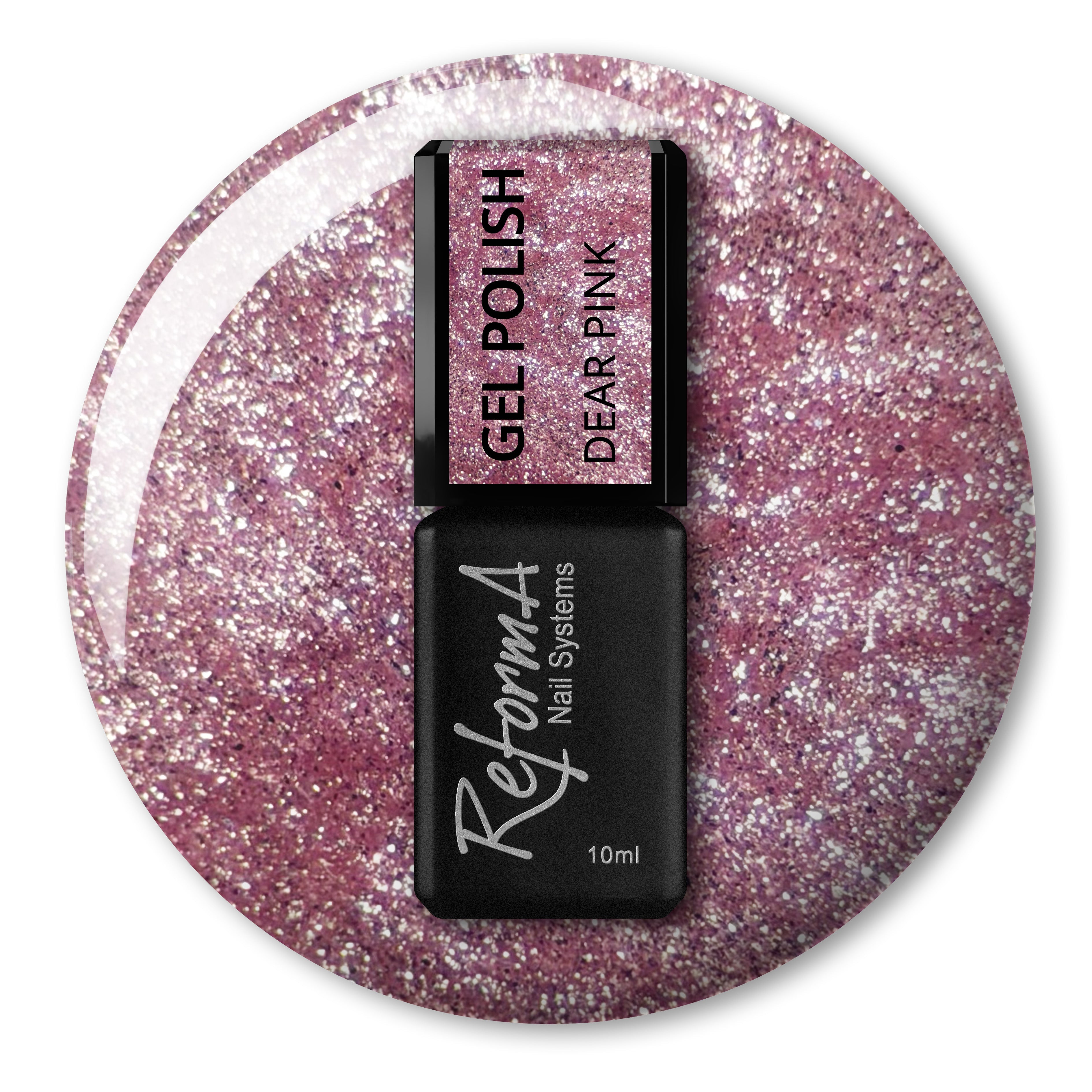 Cat Eye gel polish Dear Pink, 10 ml - sheer rich pink, WATER CAT EYE collection by ReformA
