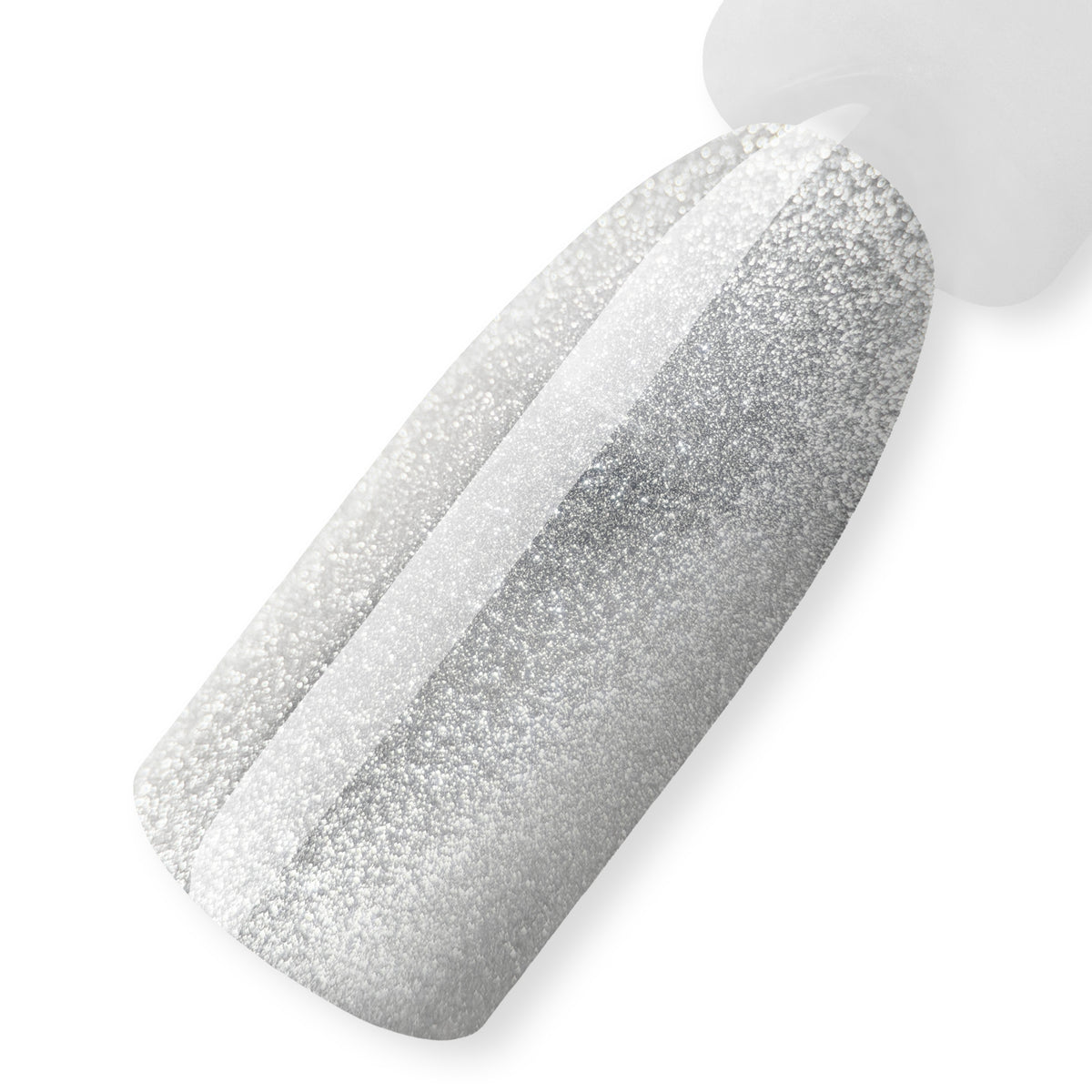 Cat Eye gel polish Clear Ice, 10 ml - swatch on a nail tip, WATER CAT EYE collection by ReformA