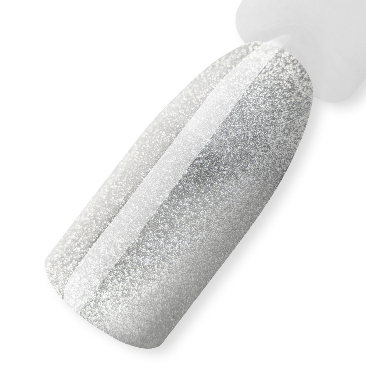 Cat Eye gel polish Clear Ice, 10 ml - swatch on a nail tip, WATER CAT EYE collection by ReformA