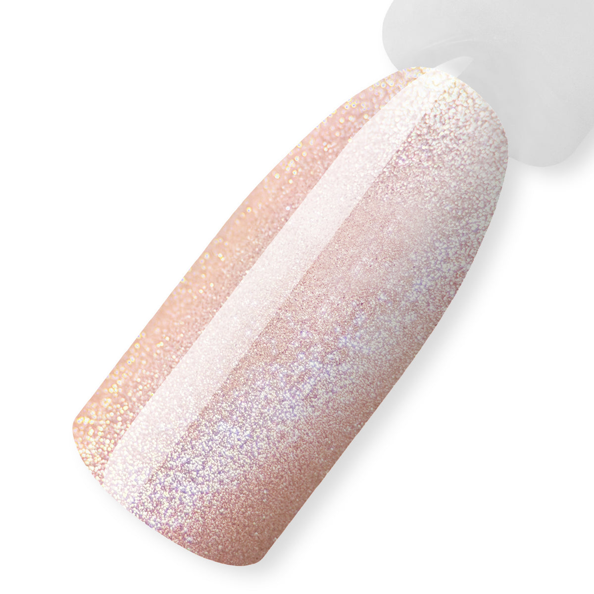 Cat Eye gel polish Pure Pink, 10 ml - swatch on a nail tip, WATER CAT EYE collection by ReformA