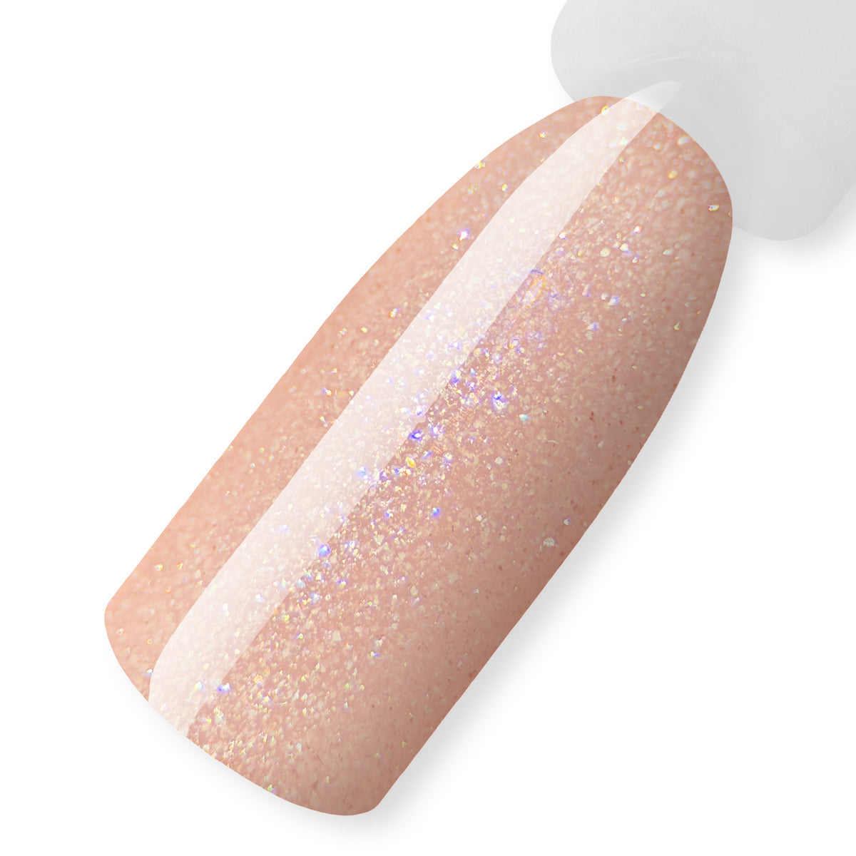 Swatch of One Step Spark, 10 ml on a nail tip, CLEAN GIRL collection by ReformA